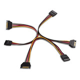 Cable De Extensión De Alimentación Sata 8puLG - Pack De 3