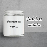 Frascos De Vidrio  450 Cc Pack 12 Unidades