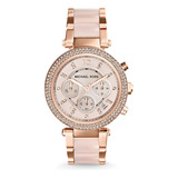 Reloj Analógico Michael Kors Con Esfera Rosa Para Mujer - Mk