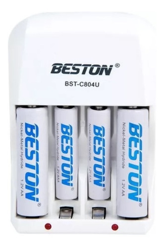 Cargador Pilas, Baterias, 2 Aa , 2 Aaa Marca Beston