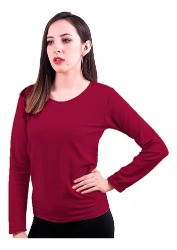 Blusas Para Damas Termica Unitalla Cuello Redondo Afelpada