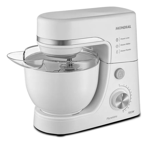 Batidora Planetaria Mondial 700w Bp-03 Blanca 12 Velocidades