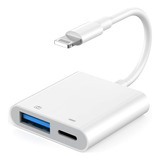 Adaptador De Cámara Portátil Lightning A Usb Para iPhone Otg