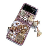 Funda Para Samsung Galaxy Z Flip 3 - Brillos Dorados/rosas