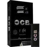 Ocb Papelillo Premium Negro 1 1/4  X25un Csc