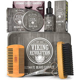 Viking Revolution Kit De Cuidado De Barba Para Hombres: El K