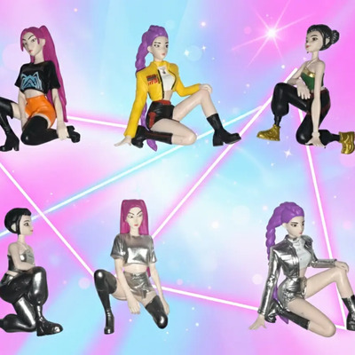 Figuras Coleccionables K-pop Cazadoras De Brujas 6pz | Meses sin interés