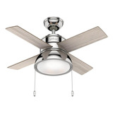 Ventilador De Techo Hunter 59386 Loki-polished Nickel 36 