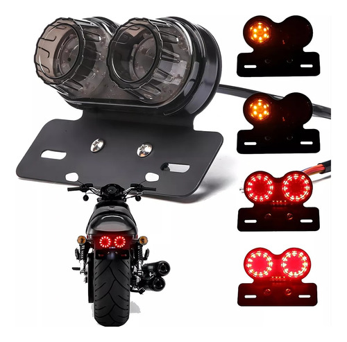 Señal De Giro De Luz Trasera Led Universal Para Motocicleta