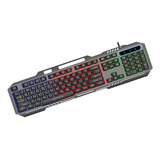 Teclado Pc Gamer Entrada Usb Cor Black Rgb