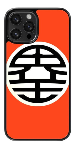 Funda Para Celular Dragon Ball Kanji Kaio Goku Naranja Negro