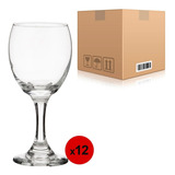 Caja 12 Copa Agua Vino Vidrio Windsor Nadir Brasil