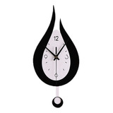 Reloj De Pared Moderno Con Forma De Gota De Agua, Oscilante,