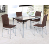 Conjunto Mesa De Jantar Tokio Mesa 4 Cadeiras Art Jj