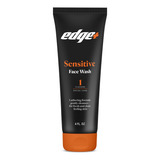 Edge + Lavado Facial De Piel Sensible Para Hombre, 4 Onzas, 