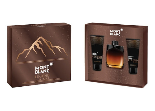 Set Mont Blanc Legend Night Edp 100ml+ After Shave +shower 