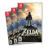 Combo Com 3 The Legend Of Zelda Breath Of The Wild Switch