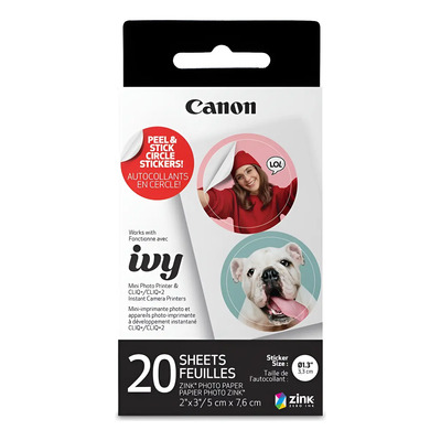 Paquete De Stickers Circulares Para Ivy 2 Con 20 Hojas Color Blanco | Meses sin interés