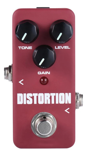 Pedal Guitarra Kokko Efeito Distorção Cor Vermelho