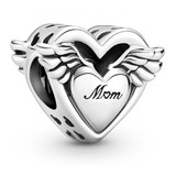 Dije Charm Pandora Mamá Madre Eres Mi Ángel Plata Original