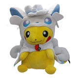 Peluche Pikachu Disfrazado Vulpix Alola 30 Cm Grande