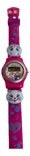 Reloj Digital Infantil Rosa Niña Gatito Mod 11
