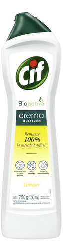 Cif Bioactive Crema Multiuso Limón 750 G