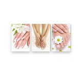 Quadro Placa Decorativa 20x30 3 Peças Manicure Pedicure Spa