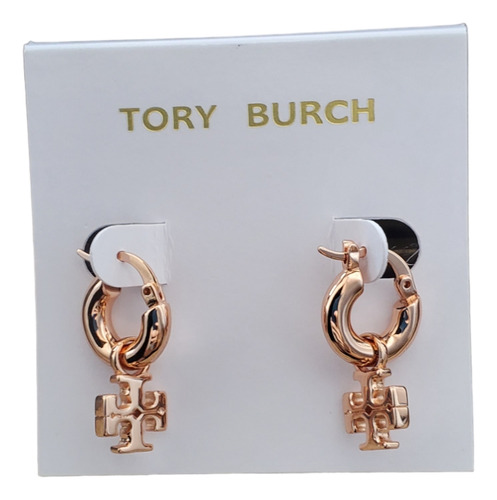 Aretes Tory Burch Logo Clásico Colgante