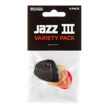 Set De Picks Jim Dunlop Jazz Lll Pvp103 (pack X6) Diferentes Color Variados