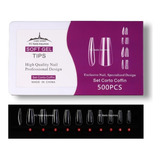 Tips Cortos Caja X 500 Paris Night Soft Gel Y Press On