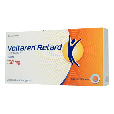 Voltaren Retard Gragea De Liberación Prolongada 100 Mg, 20 Tabletas | Envío gratis