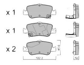 Pastillas Freno Trasera Corolla Gli Glx 1.8 Lts 2zr 09-14 Foto 2