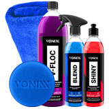 Kit Lavagem Shampoo V-floc Cera Blend Pretinho Shiny Vonixx