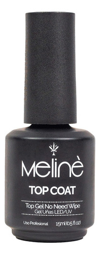 Esmalte Top Coat Meline Gel Uv/led  Semipermanente X 15 Ml