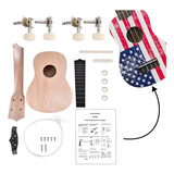 Ecogera Diy Ukulele Kit Soprano (22 Pulgadas) Para Principia