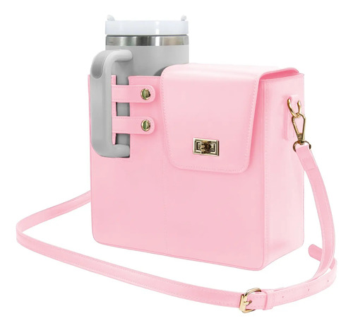 Bolsa De Crossbody Con Portavasos De Almacenamiento Portátil