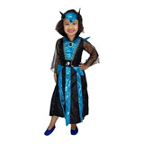 Fantasia De Halloween Infantil Rainha Ma Malévola De Luxo