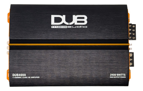 Amplificador Dub Audiobahn De 4 Canales 2400w Mod. Dub4000 