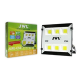 Reflector Led Cob 50w Ultradelgado Ip66 Jwj Luz Blanca 3pzs