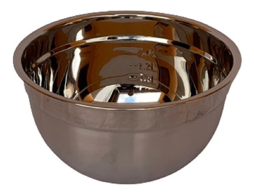 Tigela Funda Mixing Bowl Inox 22cm Cumbuca Saladeira