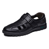 Hombres Casual Zapatos De Cuero Formal Sandalias De Boda