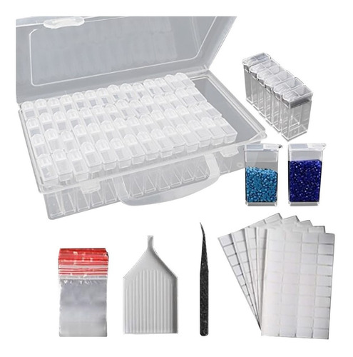 Caja De Almacenamiento Para Pintura De Diamante Con Comparti