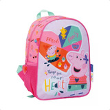 Mochila Escolar Infantil Peppa Pig Heart Original 32x25 Cm