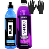 Blend Cleaner Wax Vonixx Automotiva + Shampoo V-floc 1,5l