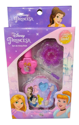 Maquillaje Infantil Set Disney Tiny Sombras Labial Esmalte