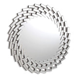 Espejo Circular Decorativo 56cm Marco Moderno Deco