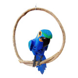 Pássaro De Decoração Arara Azul - 35cm - Melhor Qualidade