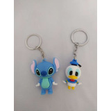 Llavero Stich 5 Cm Y Pato Donald 4 Cm