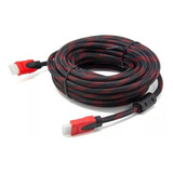 Cable Hdmi A Hdmi 30 Metros Mallado Full Imagen Y Sonido